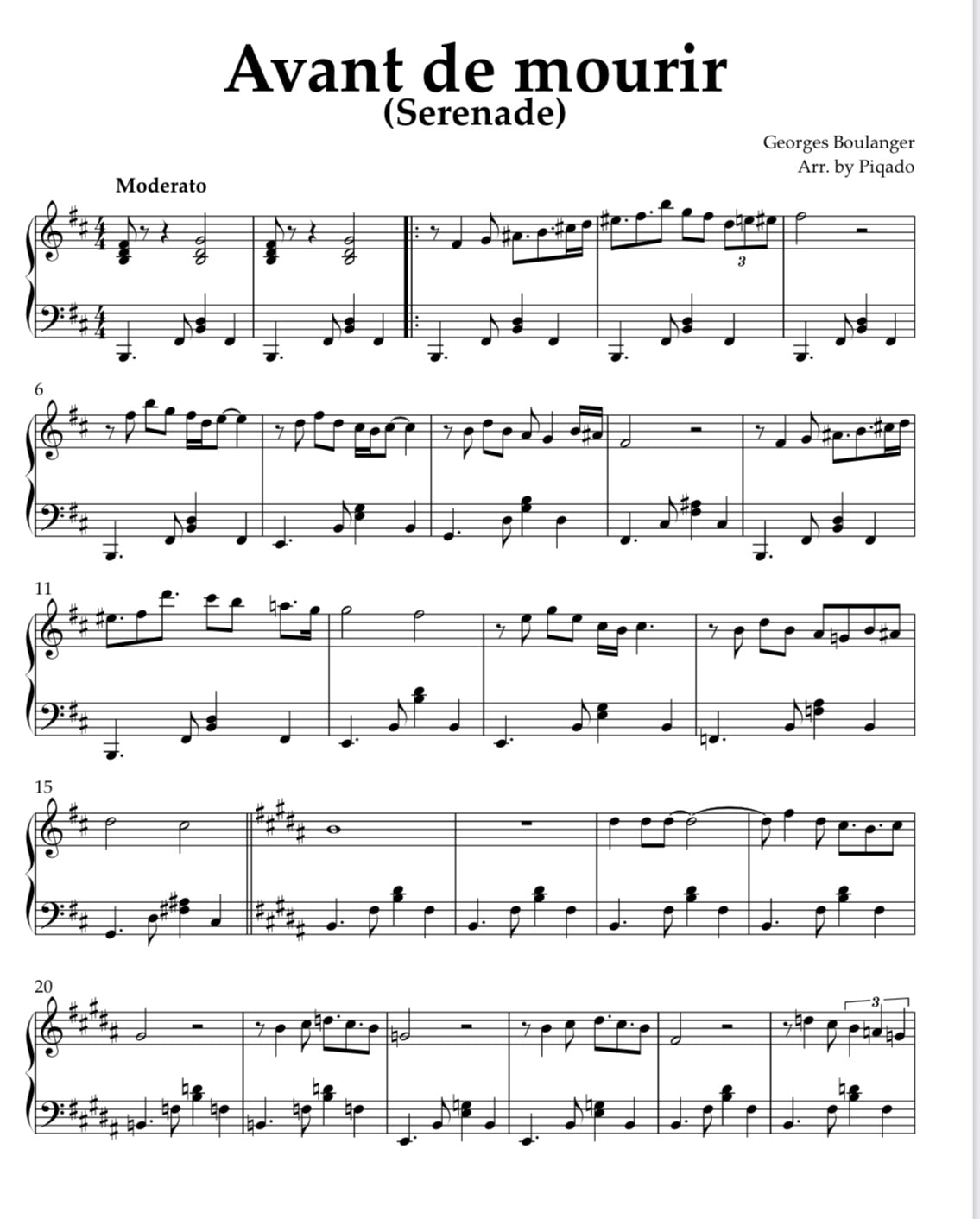 Avant de mourir - G. Boulanger