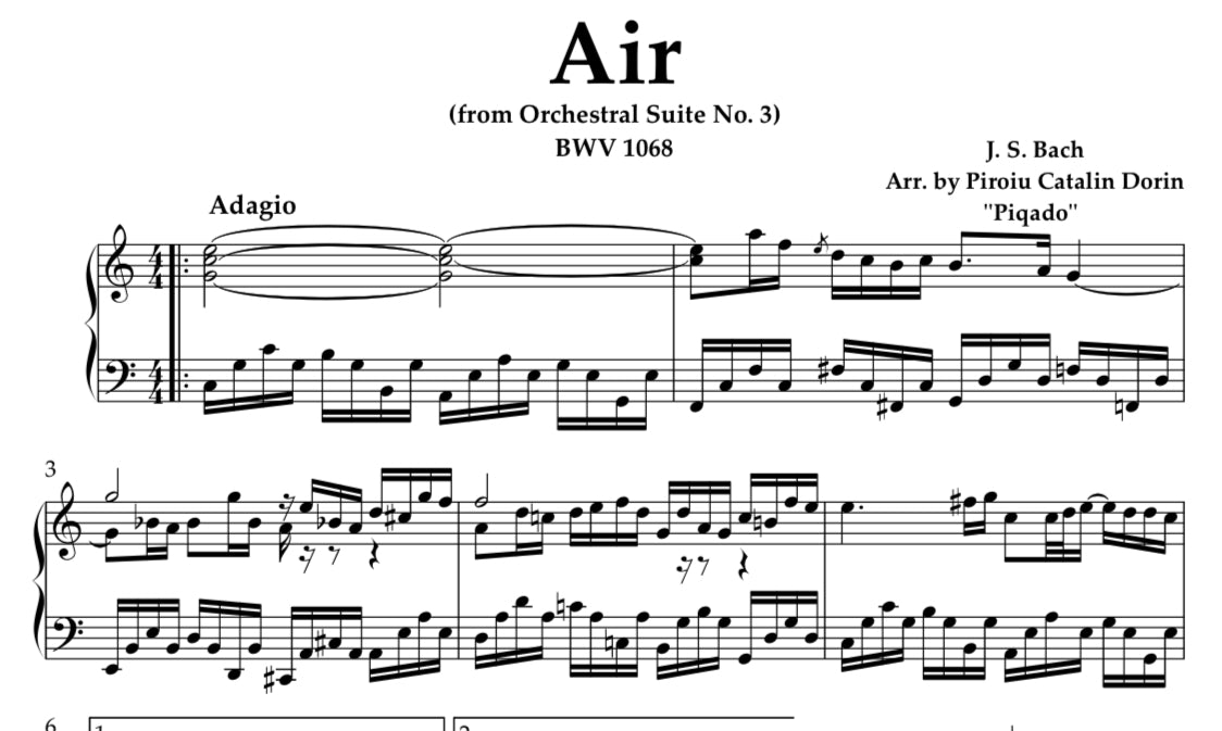 J. S. Bach - Air in C major