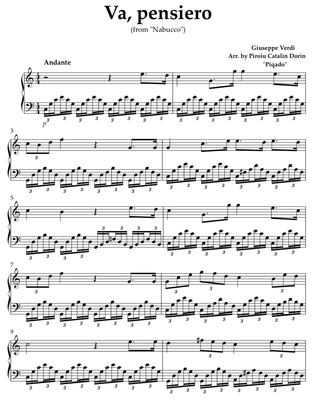 G. Verdi - Va, pensiero (Nabucco)