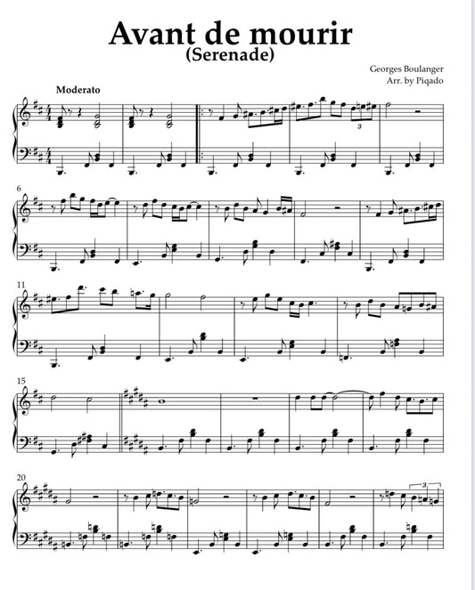 Avant de mourir - G. Boulanger