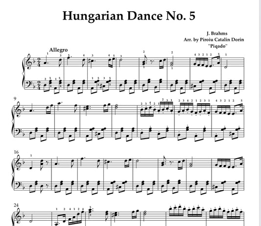 Hungarian Dance No. 5 - J. Brahms