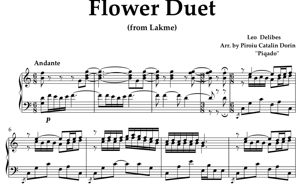 Flower Duet (from Lakme) - Leo Delibes