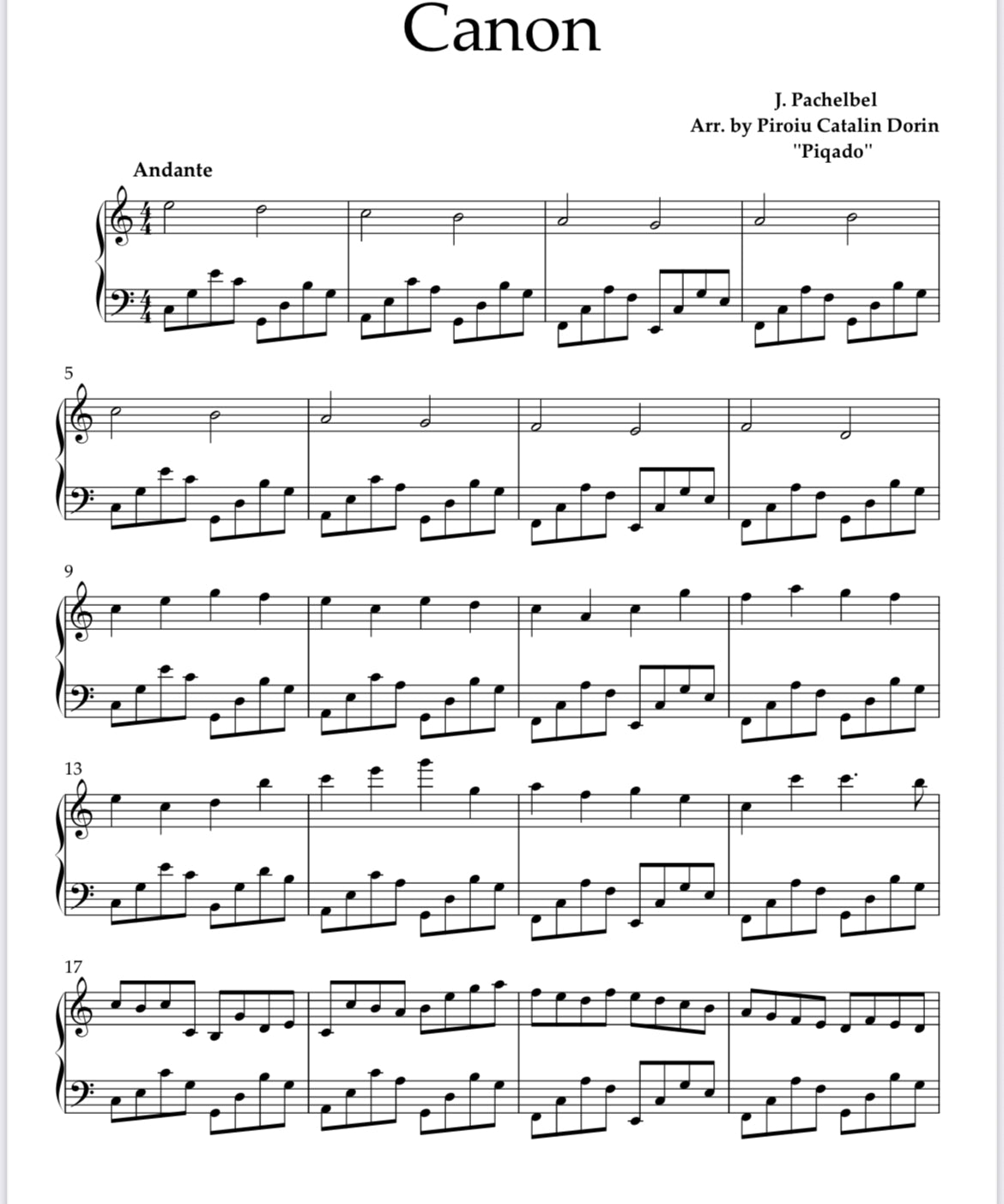 Canon - J. Pachelbel