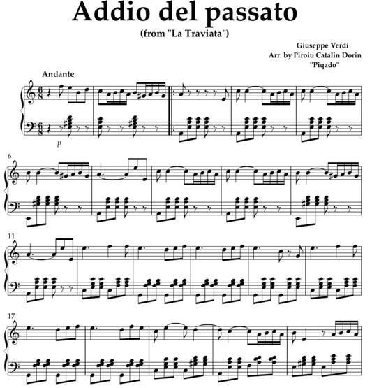 Addio del passato (La Traviata) - Giuseppe Verdi